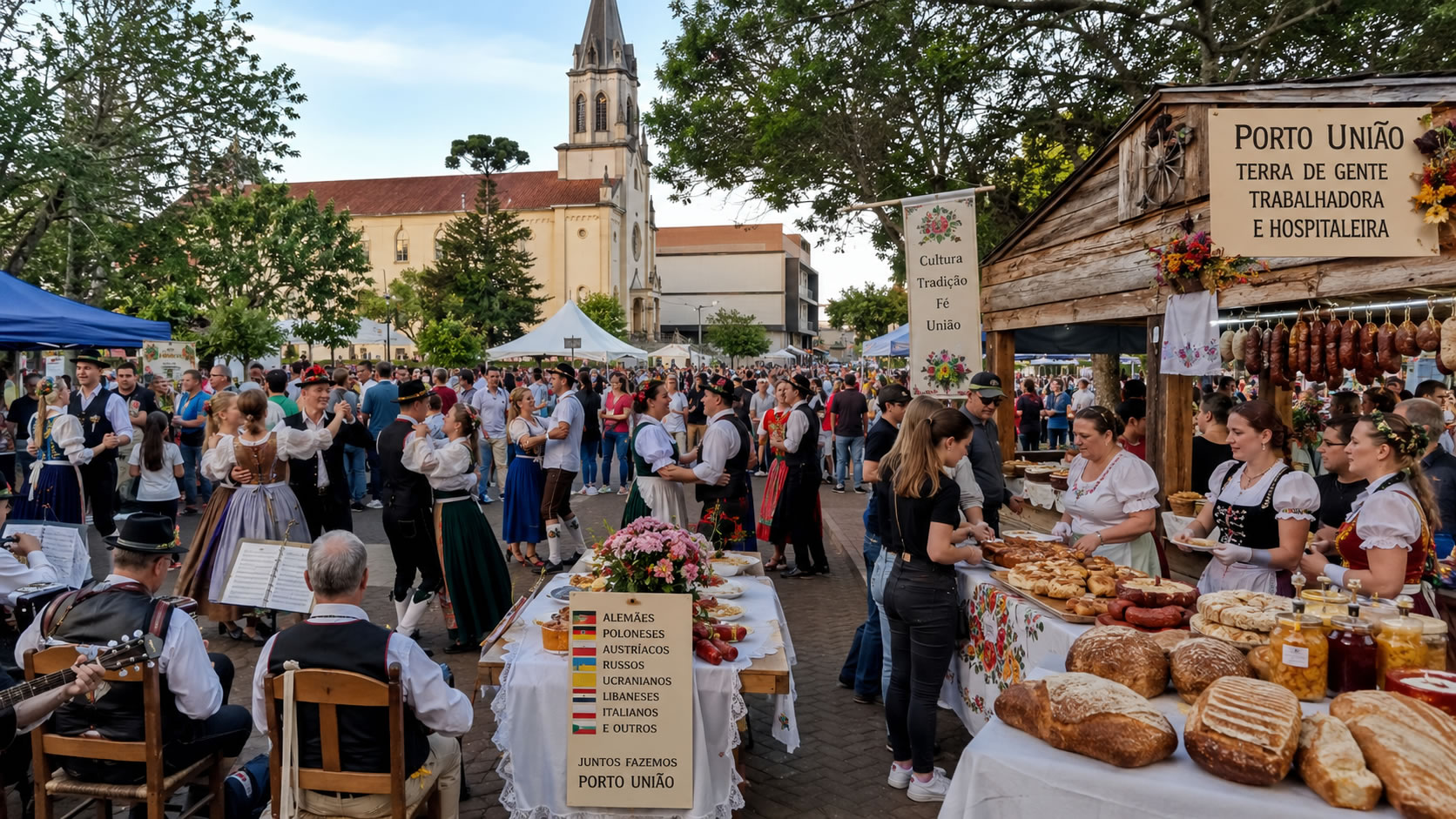 Festas típicas e etnias: a diversidade cultural que forma Porto União